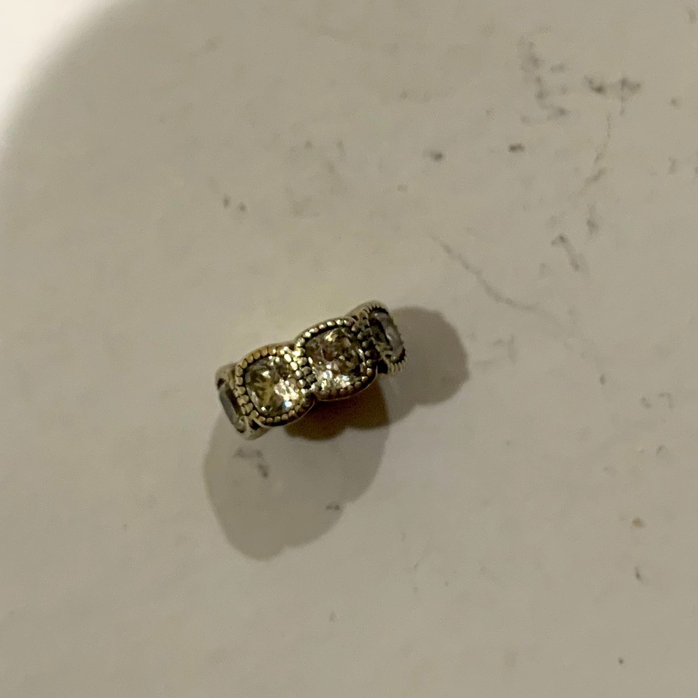 Pandora Cubic Zirconia Sterling Silver Charm